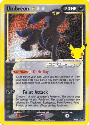 Umbreon Star - 017/17 - Classic Collection - Holofoil