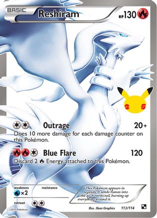 Reshiram - 113/114 - Classic Collection - Holofoil
