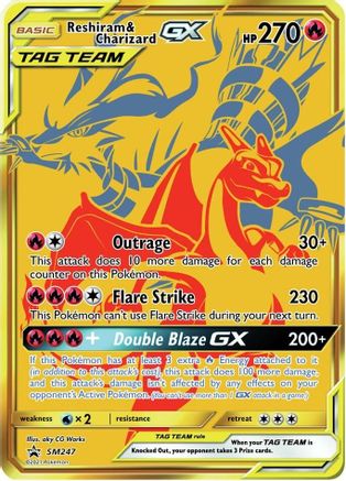 Reshiram & Dracaufeu GX - SM247 - Promo - Holofoil