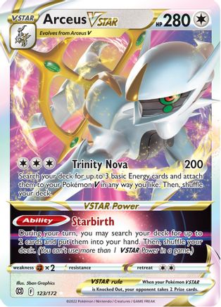Arceus VSTAR - 123/172 - Ultra Rare - Holofoil