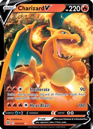 Charizard V - 017/172 - Ultra Rare - Holofoil