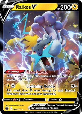 Raikou V - 048/172 - Ultra Rare - Holofoil