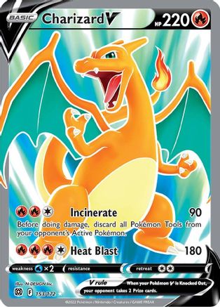 Charizard V (Full Art) - 153/172 - Ultra Rare - Holofoil