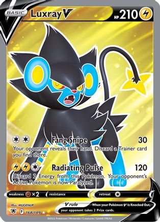 Luxray V (Full Art) - 168/189 - Ultra Rare - Holofoil