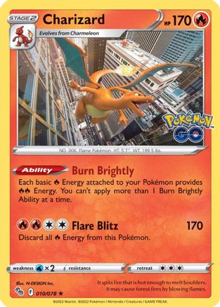 Charizard - 010/078 - Holo Rare - Holofoil