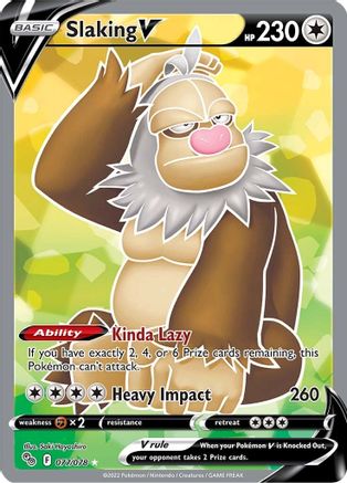 Slaking V (Full Art) - 077/078 - Ultra Rare - Holofoil