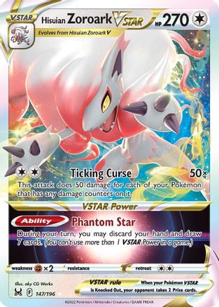 Hisuian Zoroark VSTAR - 147/196 - Ultra Rare - Holofoil