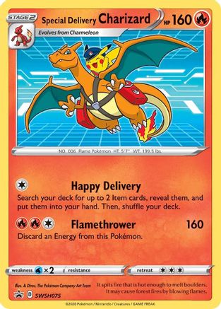Special Delivery Charizard - SWSH075  - Promo - Holofoil