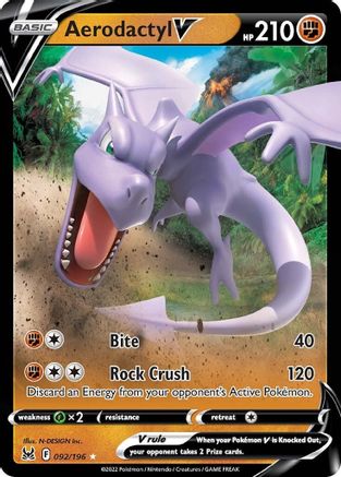 Aerodactyl V - 092/196 - Ultra Rare - Holofoil