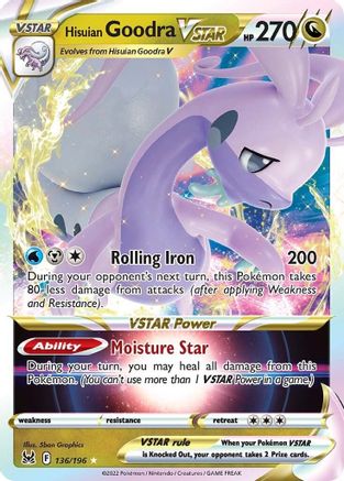 Hisuian Goodra VSTAR - 136/196 - Ultra Rare - Holofoil