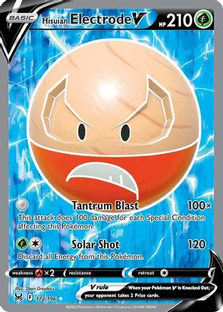 Hisuian Electrode V (Full Art) - 172/196 - Ultra Rare - Holofoil