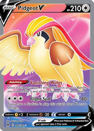 Pidgeot V (Full Art) - 188/196 - Ultra Rare - Holofoil