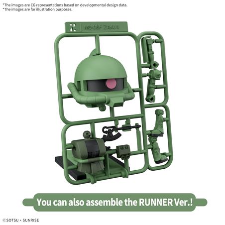 BANDAI Hobby 1/1 Zakupla-Kun DX Set (With Runner Ver. Recreation Parts) Model Kit