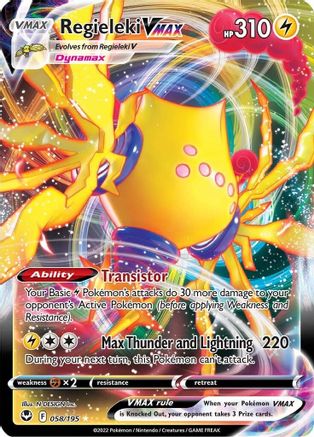 Regieleki VMAX - 058/195 - Ultra Rare - Holofoil