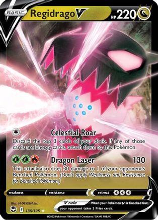 Regidrago V - 135/195 - Ultra Rare - Holofoil