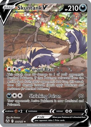 Skuntank V (Alternate Full Art) - 181/195 - Ultra Rare - Holofoil