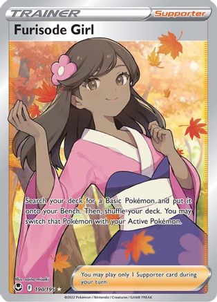 Furisode Girl (Full Art) - 190/195 - Ultra Rare - Holofoil