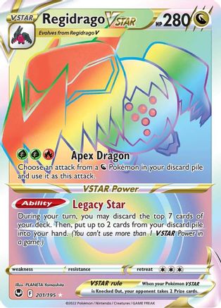 Regidrago VSTAR (Secret) - 201/195 - Secret Rare - Holofoil