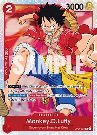 Monkey.D.Luffy (024) (OP01-024) - Super Rare