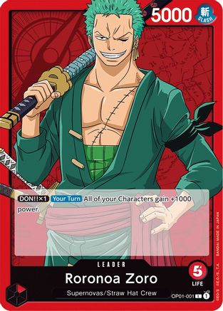 Roronoa Zoro (001) (OP01-001) - Leader