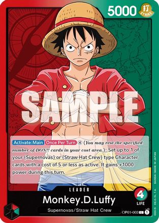 Monkey.D.Luffy (003) (OP01-003) - Leader