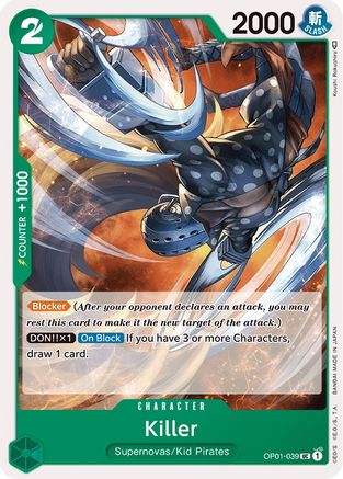 Killer (OP01-039) - Uncommon