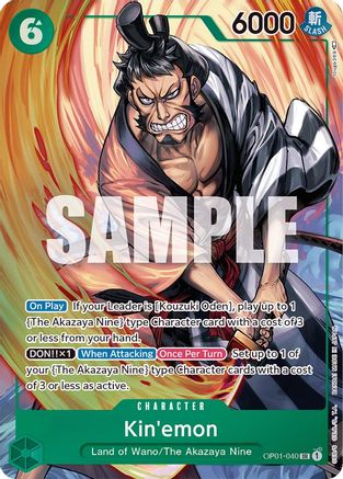 Kin'emon (Parallel) (OP01-040) - Super Rare