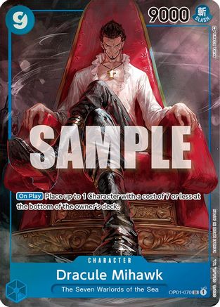 Dracule Mihawk (Parallèle) (OP01-070) - Super Rare