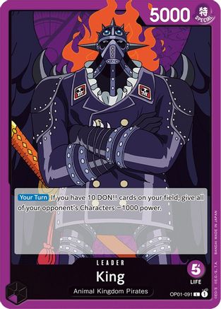 King (091) (OP01-091) - Leader