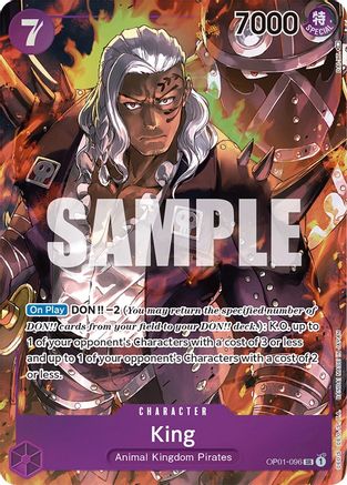 King (096) (Parallel) (OP01-096) - Super Rare