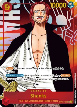Shanks (Parallèle) (OP01-120) - Secrète Rare