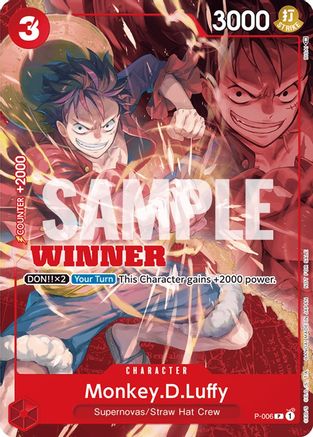 Monkey.D.Luffy - P-006 (Pack Gagnant Vol. 1) (P-006) - Promo