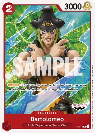 Bartolomeo (One Piece Film Red) (P-018)  -  Promo