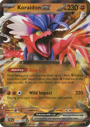 Koraidon ex - 125/198  - Double Rare - Holofoil