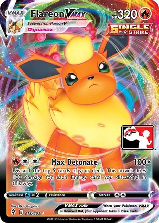 Flareon VMAX - 018 - Ultra Rare - Holofoil