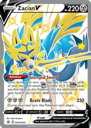 Zacian V (Shiny) - SWSH292  - Promo - Holofoil