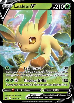 Leafeon V - 013/159 - Ultra Rare - Holofoil