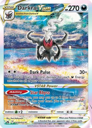 Darkrai VSTAR - GG50/GG70 - Ultra Rare - Holofoil