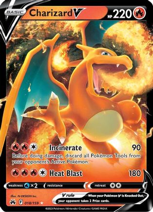 Charizard V - 018/159 - Ultra Rare - Holofoil