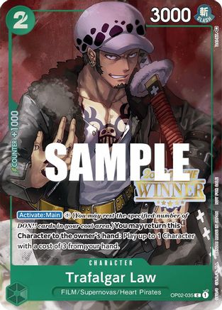 Trafalgar Law (Online Regional 2023) [Winner] (OP02-035)  -  Promo