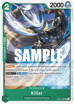 Killer (Promotion Pack 2023) (OP01-039) - One Piece Promotion Cards -  Promo