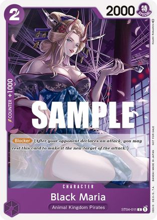 Black Maria (Tournament Pack Vol. 2) (ST04-011)  -  Promo