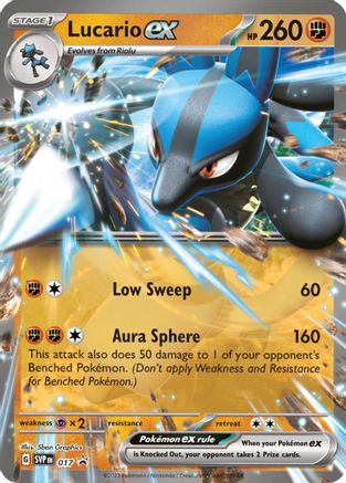 Lucario ex - 017  - Promo - Holofoil