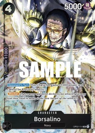 Borsalino (Alternate Art) (OP02-114) - Super Rare