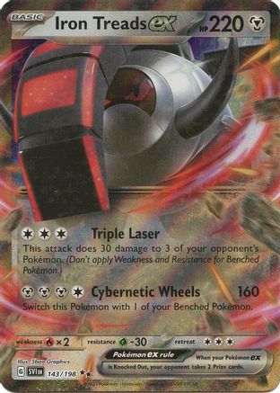 Iron Treads ex - 143/198  - Double Rare - Holofoil