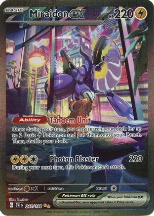 Miraidon ex - 244/198  - Special Illustration Rare - Holofoil