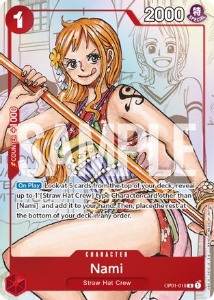 Nami - OP01-016 (Alternate Art) (OP01-016) - Promo