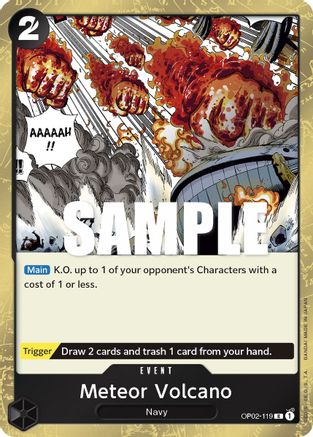 Meteor Volcano (OP02-119) - Rare