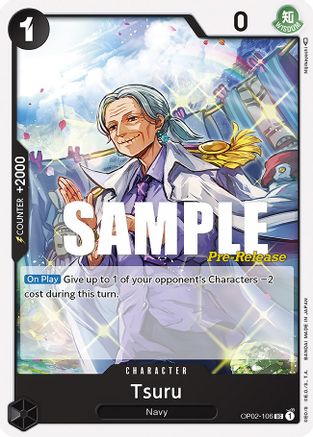 Tsuru (OP02-106) - Cartes de pré-sortie Paramount War - Peu commune