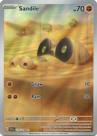 Sandile - 216/198  - Illustration Rare - Holofoil